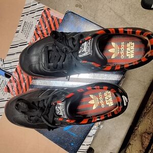 adidas Star Wars Black and Red Athletic Shoes